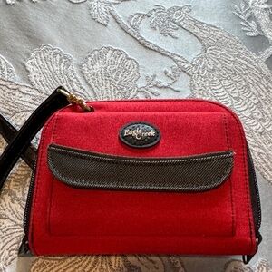 Eagle Creek Red and Black Clutch